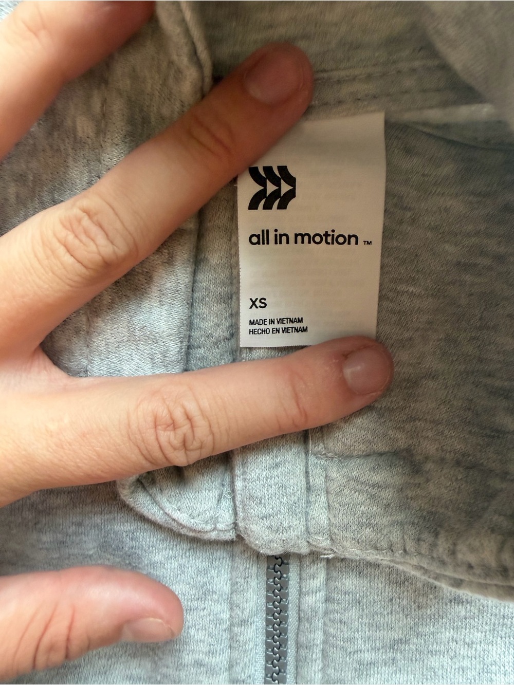 all in motion Light Gray Half-Zip Funnel Neck Sweater - Picture 3 of 3
